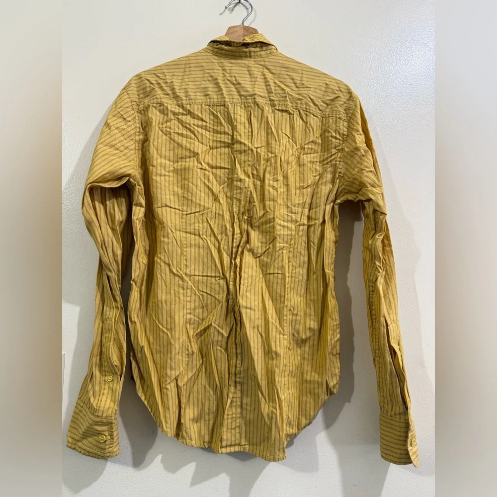 Band Of Outsiders Yellow Pinstripe Button-Down Shirt